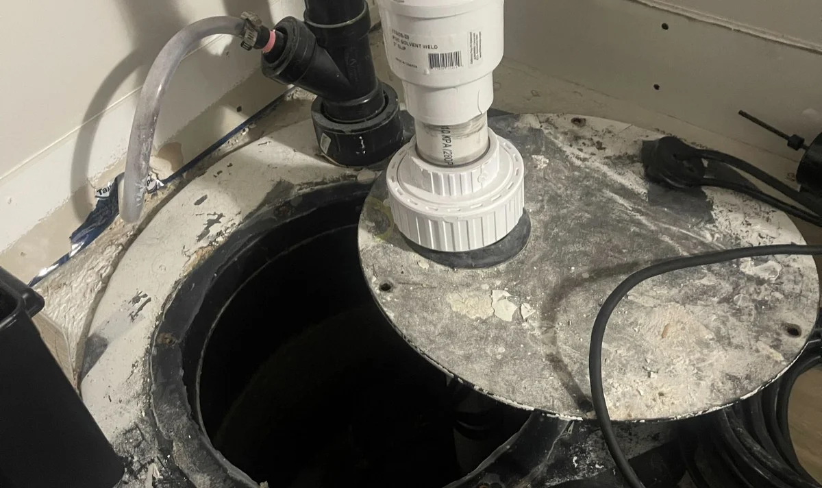 Sump pump installation